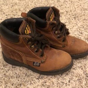 Justin work boots toddler 10 little boys brown